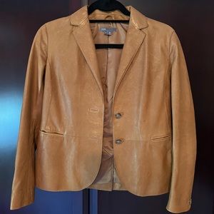 Vince Leather Blazer